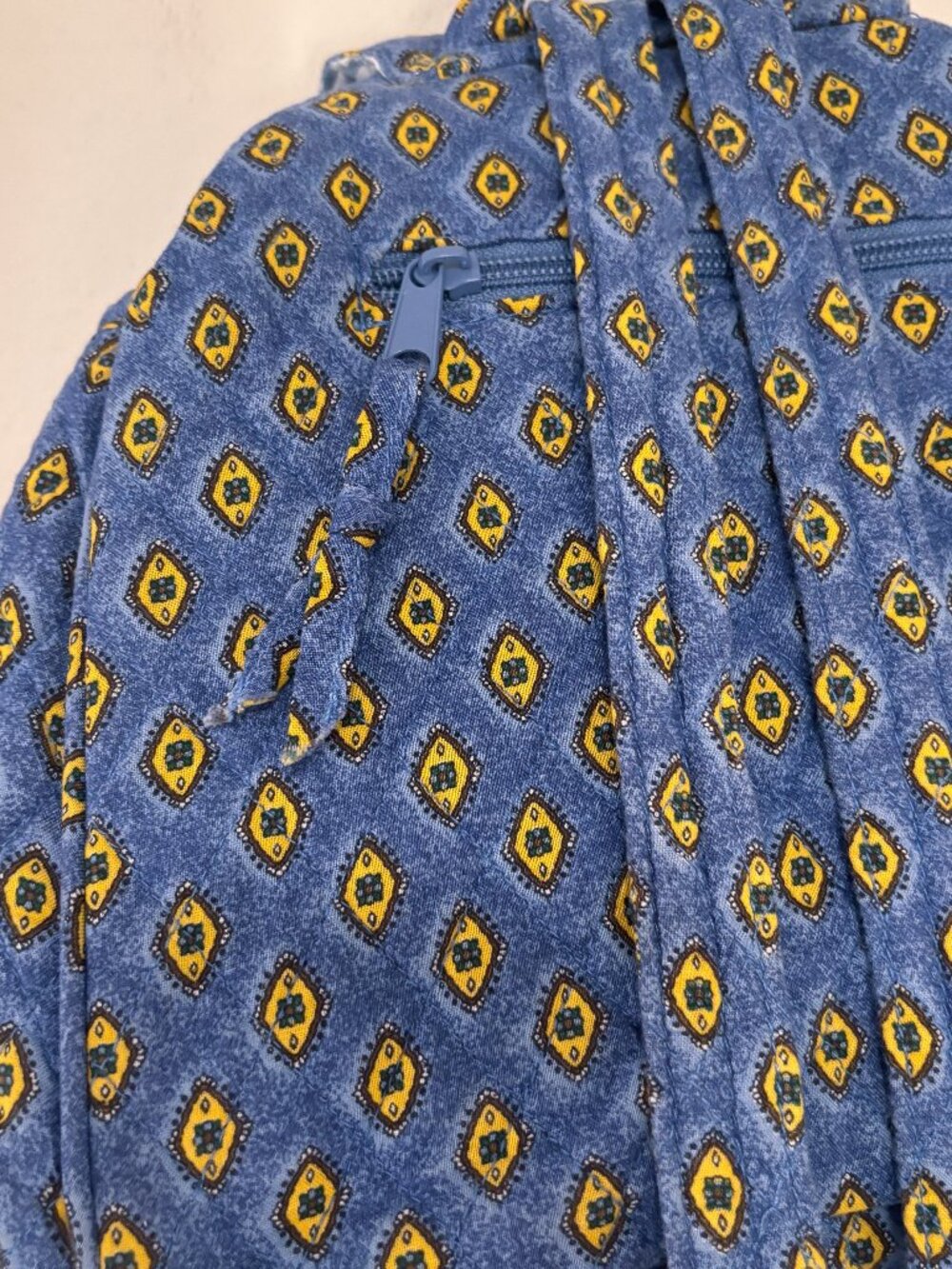 Blue Quilted Backpack - Picture 5 of 9